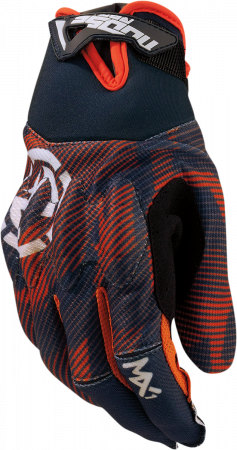 Manusi - SET MANUSI MOTO / ATV CU PROTECTII ORANGE / BLUE