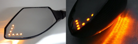 OGLINZI RETROVIZOARE CU SEMNALIZARI LED PENTRU MOTO [5]