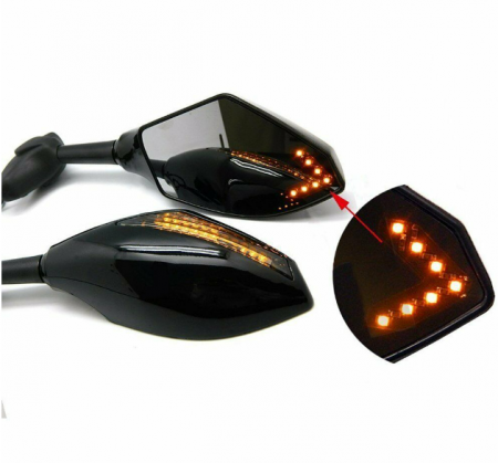 OGLINZI MOTO UNIVERSALE CU SEMNALIZARI INCLUSE (PRINDERI IN CARENA) CBR 125/500/600 NINJA 250 /YAMAHA YZF R1 / R6 [6]