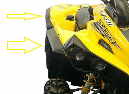 SET OVERFENDER CAN-AM RENEGADE 500, 570, 800, 800R, 850, 1000, 1000R G1 / G2 [7]
