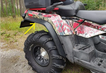 SET OVERFENDERE CAN-AM OUTLANDER MAX 450 / 570 / 650 / 800 / 850 / 1000 2007-2014 [3]