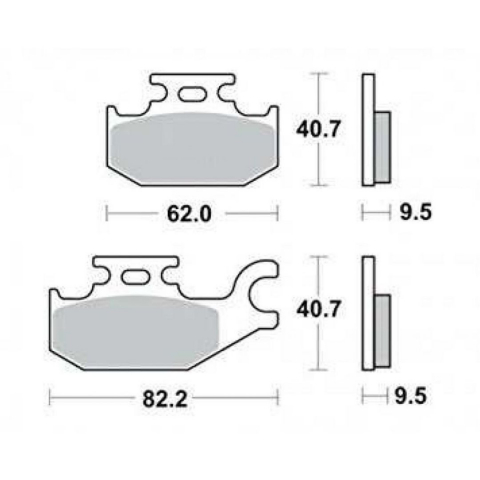 ATV-uri (Piese) - SET PLACUTE FATA STANGA CAN-AM RENEGADE / OUTLANDER SPATE GRUP CAN-AM G1