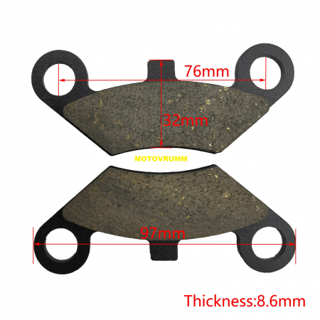 SET PLACUTE FRANA FATA CFMOTO 400 / 450 / 500 / 520 / 550 / 625 X6  / 800 / 820  2007-2018 [3]