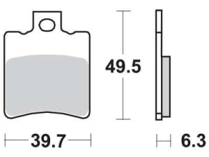 SET PLACUTE FRANA FATA APRILIA / GILERA / HONDA / MALAGUTI / YAMAHA [1]