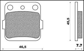 Set placute frana fata  Arctic-Cat DVX 400 / SUZUKI LTZ 400 / YFM 660 GRIZZLY/RAPTOR [3]