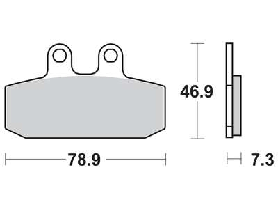SET PLACUTE FRANA FATA/SPATE APRILIA / CAGIVA / GAS GAS / HONDA / YAMAHA / KTM [1]