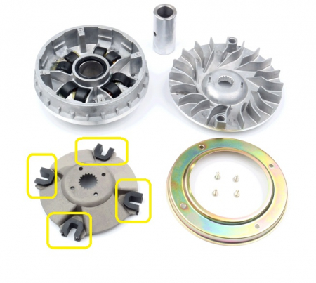 SET SLIDER (GHIDAJE) VARIATOR LINHAI 260 / 300 / 400 [2]