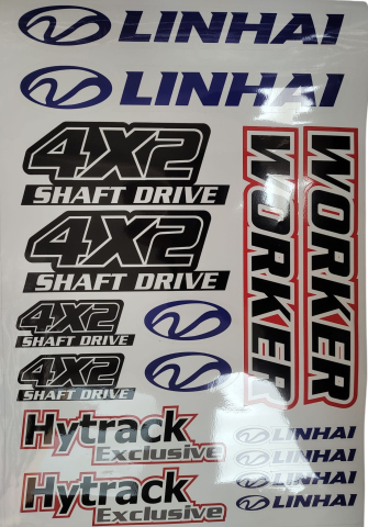 Stickere (abtibilde) - SET STICKERE ATV LINHAI WORKER