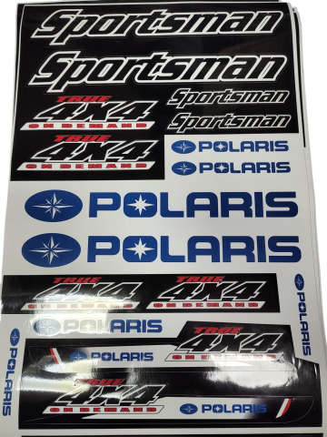 Stickere (abtibilde) - SET STICKERE ATV POLARIS SPORTSMAN 4X4