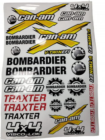 Stickere (abtibilde) - SET STICKERE CAN-AM TRAXTER / BOMBARDIER