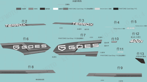SET STICKERE ATV GOES TERROX 400 S [1]