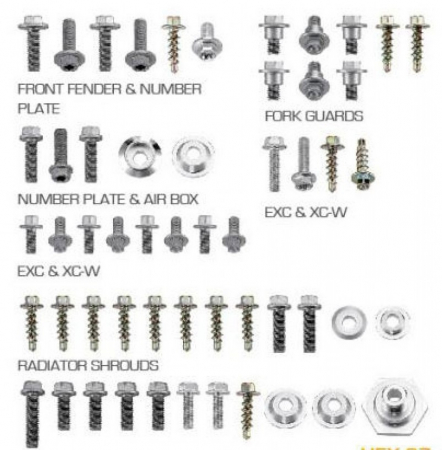 SET SURUBURI PLASTIC KTM SX '11-'15, EXC '12-'15 [1]