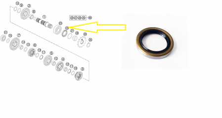 Ambielaj - SIMERING AX TRANSMISIE PINION ATAC KTM 2T/4T '06-'20