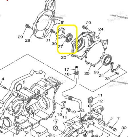 SIMERING AX VARIATOR YAMAHA GRIZZLY 600 1998-2001 [1]