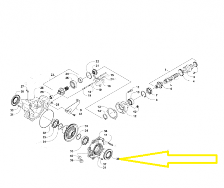 SIMERING GRUP FATA ARCTIC-CAT  48x84x9 500,550,570,700/1000 (13-20) [1]