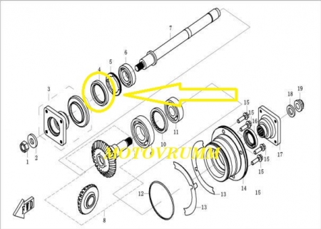SIMERING CFMOTO TRANSMISIE-MOTOR 0180-060007 [2]