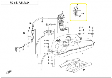 SONDA LITROMETRICA CFMOTO CFORCE 400/450/500/520/550 2016-> [3]