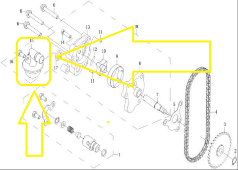 SORB POMPA ULEI CFMOTO ATV/UTV/SSV 500-625 2007-2016 [2]