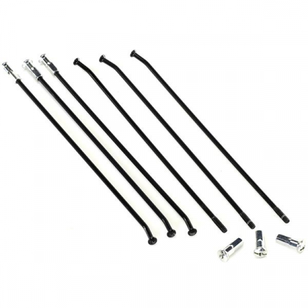18" - SPITA SPATE ROATA 18 INCH KTM '95 -'20, HUSQVARNA '14 -'20 CULOARE ARGINTIU / NEGRU