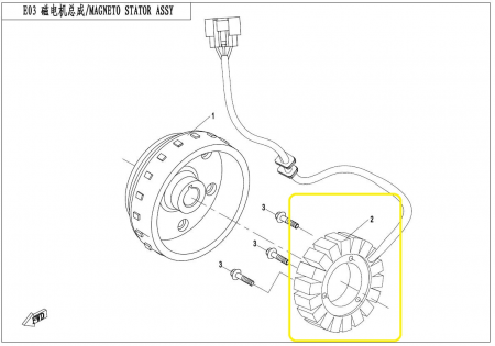 STATOR MAGNETOU CF MOTO CU PUTERE MARITA COD OEM:  0GRB-032000-10000 CF Moto listed part number is 0GRB-032000-10000  Overall diameter: 120mm Center inner diameter: 54mm Mounting Bolts Spacing: 55mm (center to center) Stator: 18 coils Plugs: 3 pins Cable: 124cm This may fits  ENGINE  2016  191Q  400cc ENGINE  2017  191Q  400cc ENGINE  2018  191Q  400cc ENGINE  2016  191R FOR CF500AU-7S&7L  550cc ENGINE  2017  191R FOR CF500AU-7S&7L  550cc ENGINE  2018  191R FOR CF500AU-7S&7L  550cc ENGINE  2016  191R-C FOR CF500AU-6B  550cc ENGINE  2017  191R-C FOR CF500AU-6B  550cc ENGINE  2018  191R-C FOR CF500AU-6B  550cc ENGINE  2018  191R-C FOR CF500AU-8S/8L  550cc ENGINE  2016  191R-U550  550cc ENGINE  2017  191R-U550  550cc ENGINE  2018  191R-U550  550cc ENGINE  2016  191R-X550  550cc ENGINE  2017  191R-X550  550cc ENGINE  2018  191R-X550  550cc ENGINE  2014  191R-Z550  550cc ENGINE  2015  191R-Z550  550cc ENGINE  2016  191R-Z550  550cc ENGINE  2017  191R-Z550  550cc ENGINE  2018  191R-Z550  550cc ENGINE  2018  191S  600cc [1]