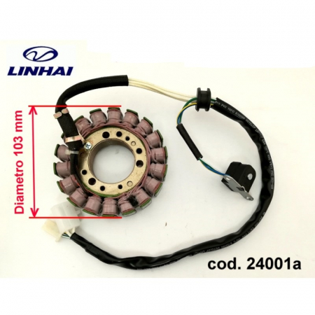 STATOR MAGNETOU LINHAI 260/300/400 104MM [2]