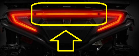 STOP SPATE CFMOTO CFORCE X4 / X5 / X6 2022-2025 ( CU LUMINA ) [2]