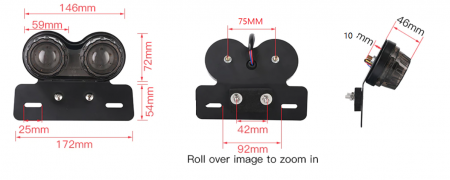 STOP SPATE CU SEMNALIZARI INCLUSE LED [2]
