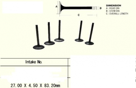 SUPAPA ADMISIE YAMAHA WR, YZ 400/426 1998-2000 MIJLOC [1]