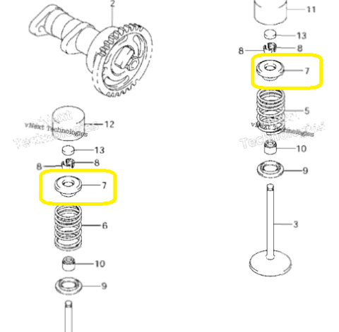 SUPORT ARC SUPAPA SUZUKI RM-Z 250 2007-2014 / GSX-R 600,750,1000 04-24 [2]
