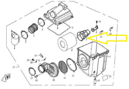 SUPORT FILTRU AER CFMOTO 500/600/625 (07-16) [1]
