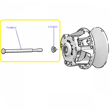 SURUB VARIATOR PRIMAR POLARIS SNOWMOBILE / UTV GENERAL , RANGER ,RZR M14 X1.5 RH [1]