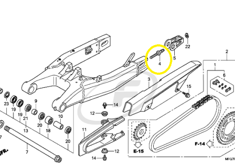 SURUB REGLAJ LANT TRANSMISIE HONDA CB 600 F HORNET 2007-2010 [2]
