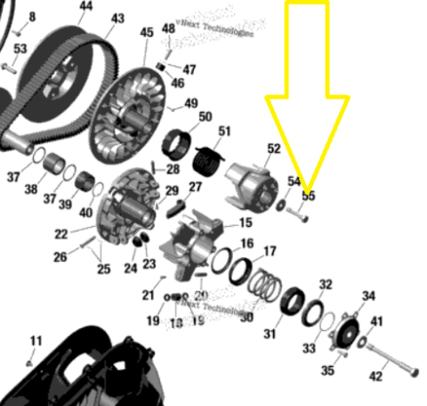 SURUB VARIATOR SECUNDAR CAN-AM MAVERICK X3 / Defender / RYKER / Maverick Turbo [2]