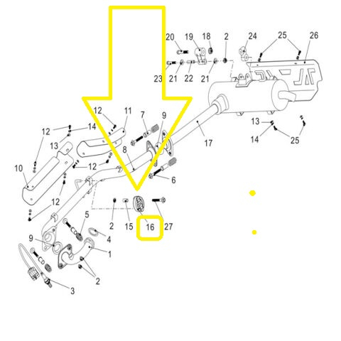 TAMPON ESAPAMENT LINHAI PROMAX 650 T3 / T-BOSS T1 [1]