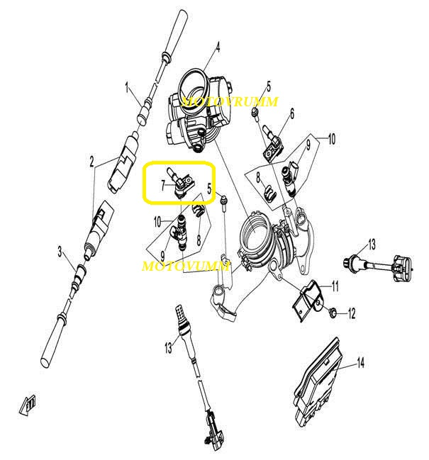 CAPAC INJECTOR CFMOTO 800