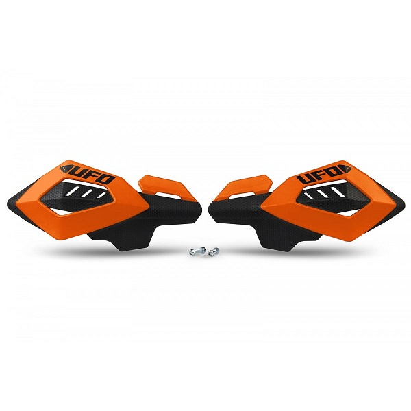 SET HANDGUARD UNIVERSALE ATV , QUAD , MOTOCROSS PRINDERI 22MM ( INTR-UN PUNCT ) Portocaliu/Negru