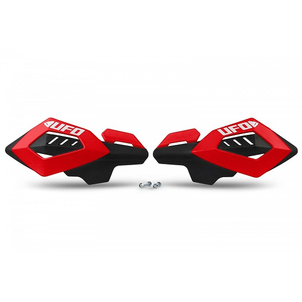 SET HANDGUARD UNIVERSALE ATV , QUAD , MOTOCROSS PRINDERI 22MM ( INTR-UN PUNCT ) Rosu/Negru