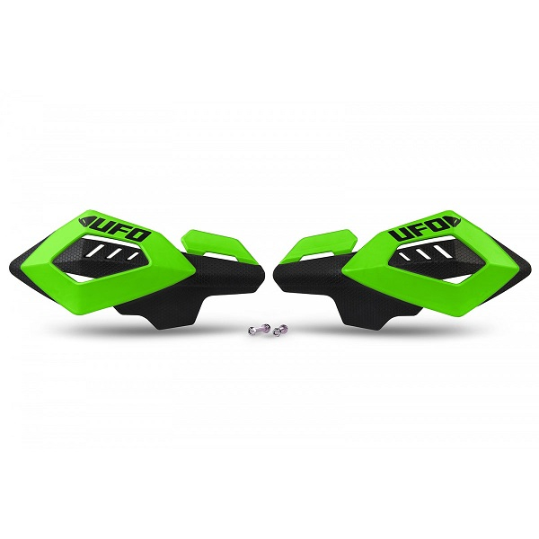 SET HANDGUARD UNIVERSALE ATV , QUAD , MOTOCROSS PRINDERI 22MM ( INTR-UN PUNCT ) Verde/Negru