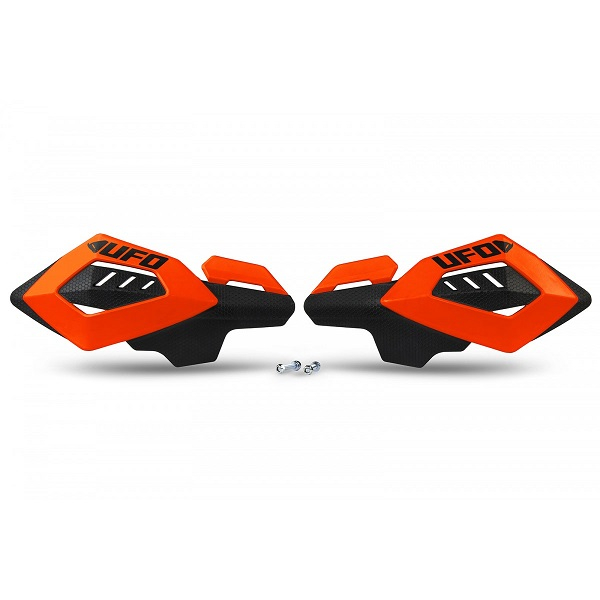 SET HANDGUARD UNIVERSALE ATV , QUAD , MOTOCROSS PRINDERI 22MM ( INTR-UN PUNCT ) Portocaliu fluo/Negru