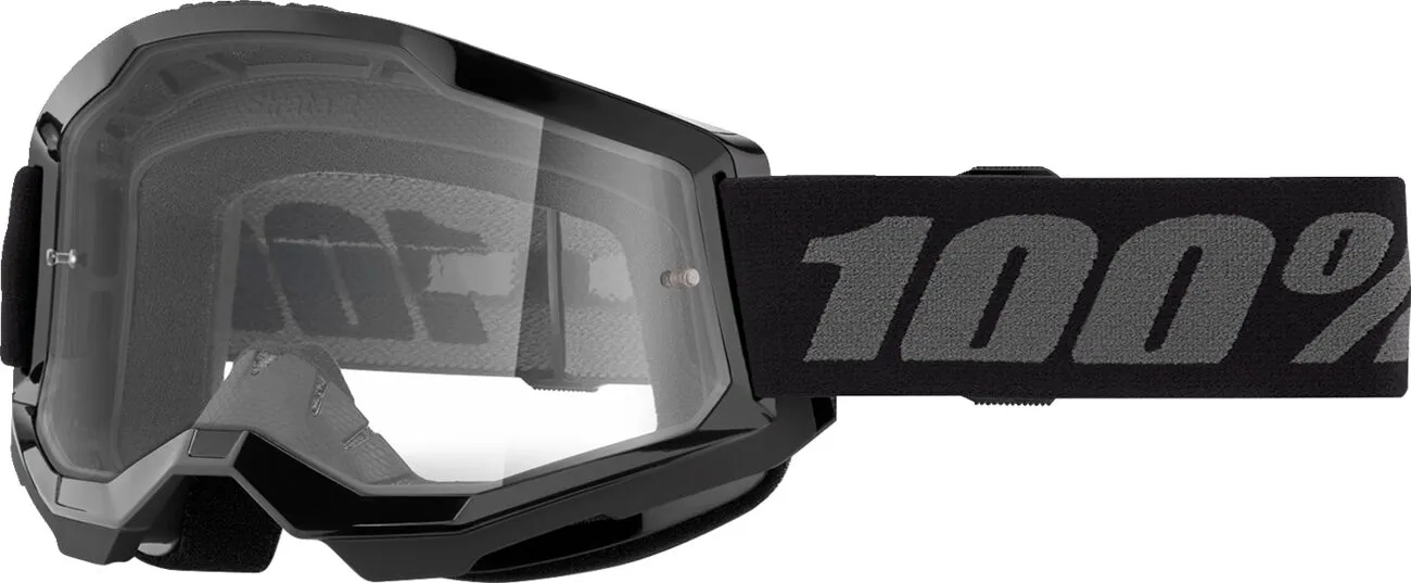 OCHELARI MOTO OFF-ROAD 100% STRATA 2 STICLA CLARA ALBASTRU INCHIS
