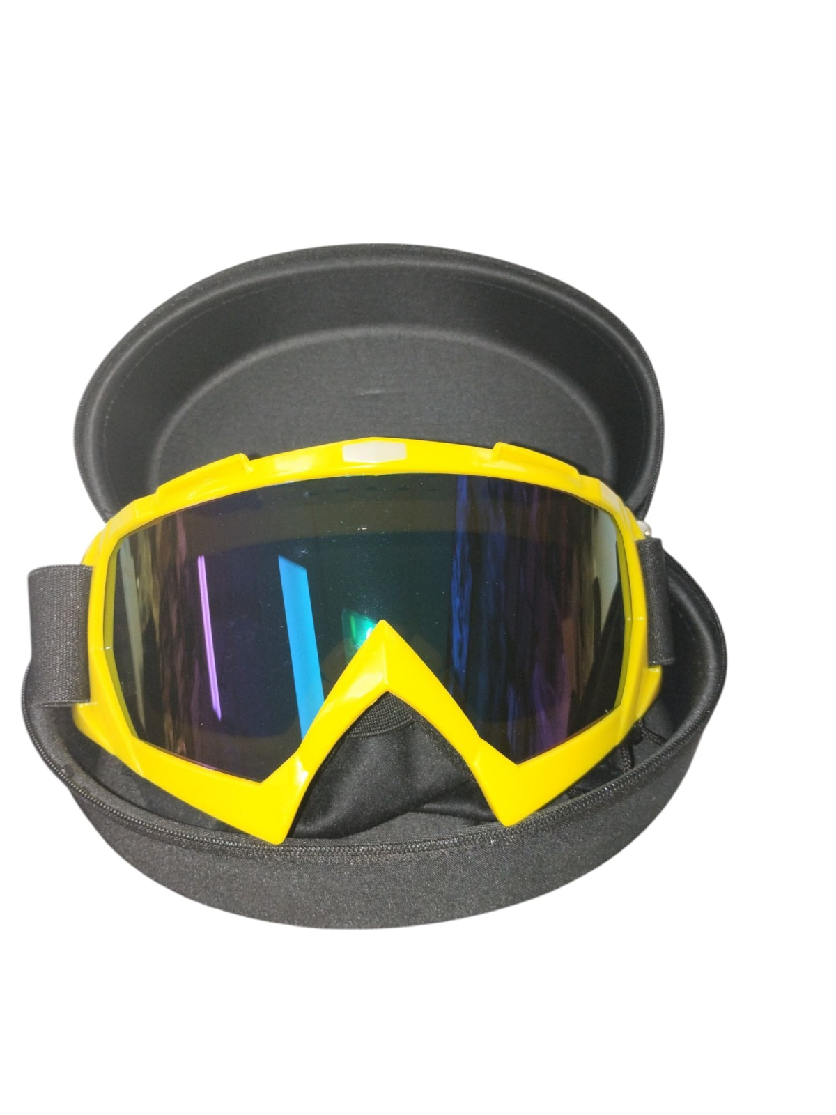 OCHELARI PROTECTIE MOTOCROSS ATV CU STICLA FUMURIE UNIVERSALI +TOC OCHELARI Galben