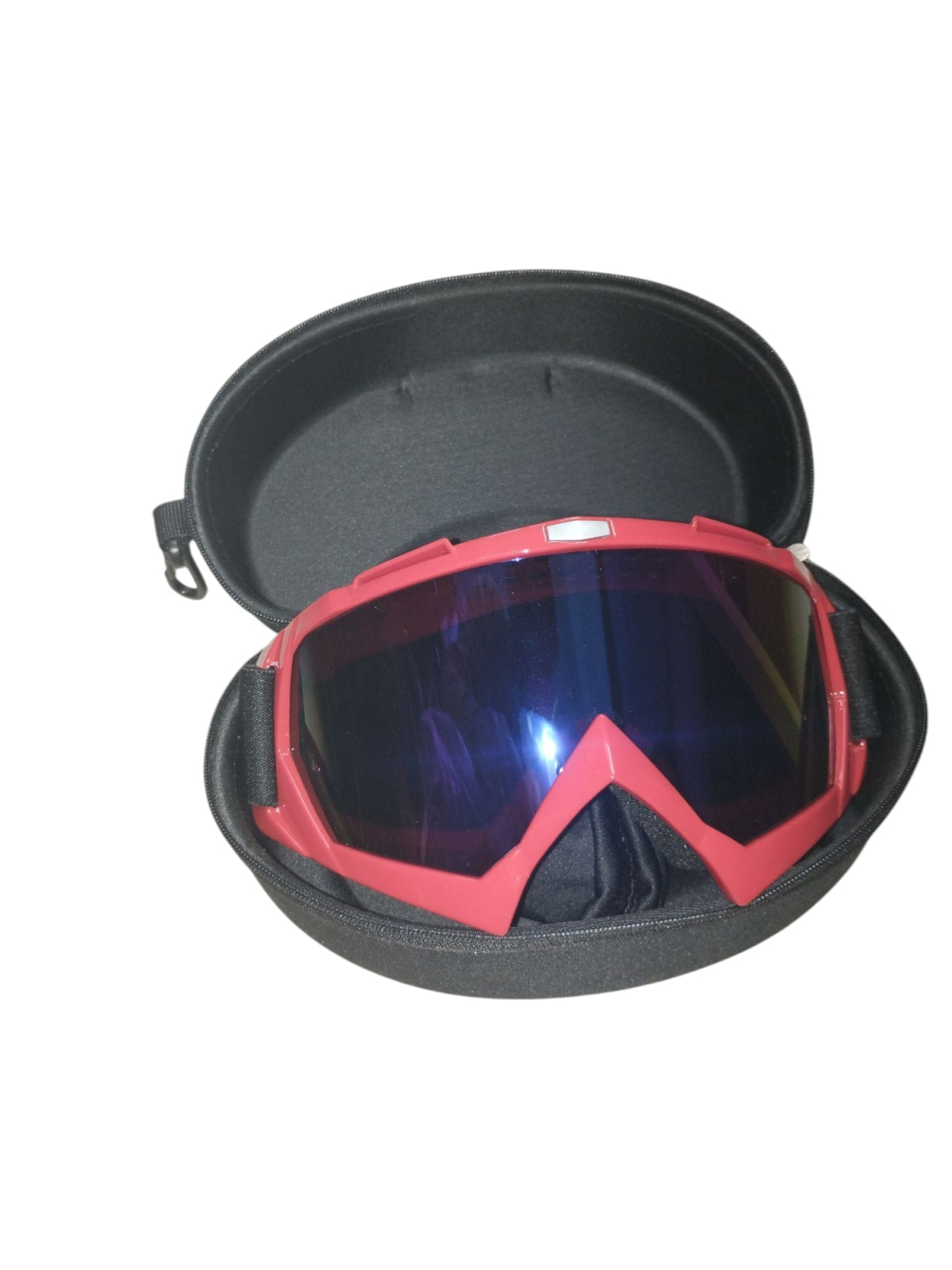 OCHELARI PROTECTIE MOTOCROSS ATV CU STICLA FUMURIE UNIVERSALI +TOC OCHELARI Rosu