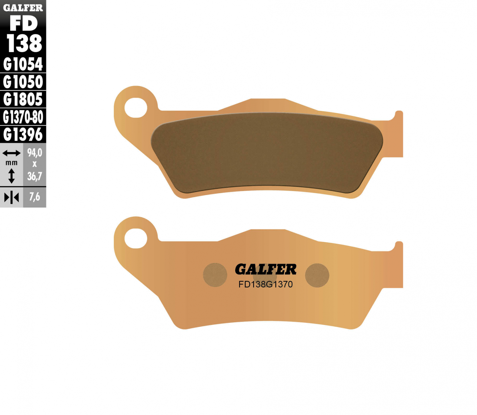 PLACUTE FRANA FATA KTM SX125 SX250 300 450 EXC-F 250 350 400 450 530 1995-2024 GALFER