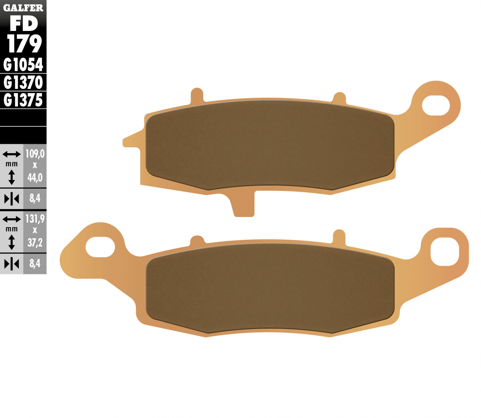 PLACUTE FATA KAWASAKI ER6 06-16, VERSYS 650 Z 750 04-06, ZR7 99-04, W 800 11-, GPZ 1100 95-14, VN 95-14 1600 03-08, VN 1700 09-17, SUZUKI GS 500