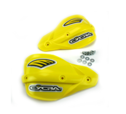 SET PLASTICE PENTRU HANDGUARD CYCRA CU SURUBURI INCLUSE DIVERSE CULORI GALBEN
