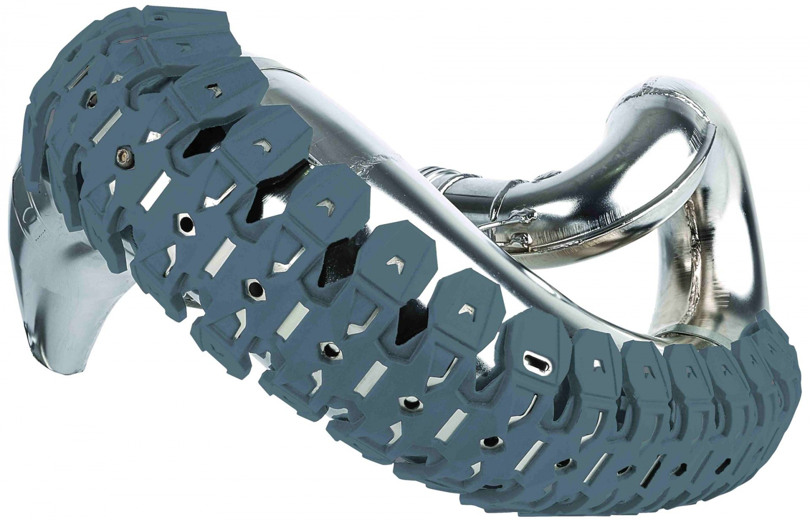 PROTECTIE REZONATOR 2T UNIVERSALA PLASTIC CU ALUMINIU ( Protecție pentru țeavă de eșapament ) GRI