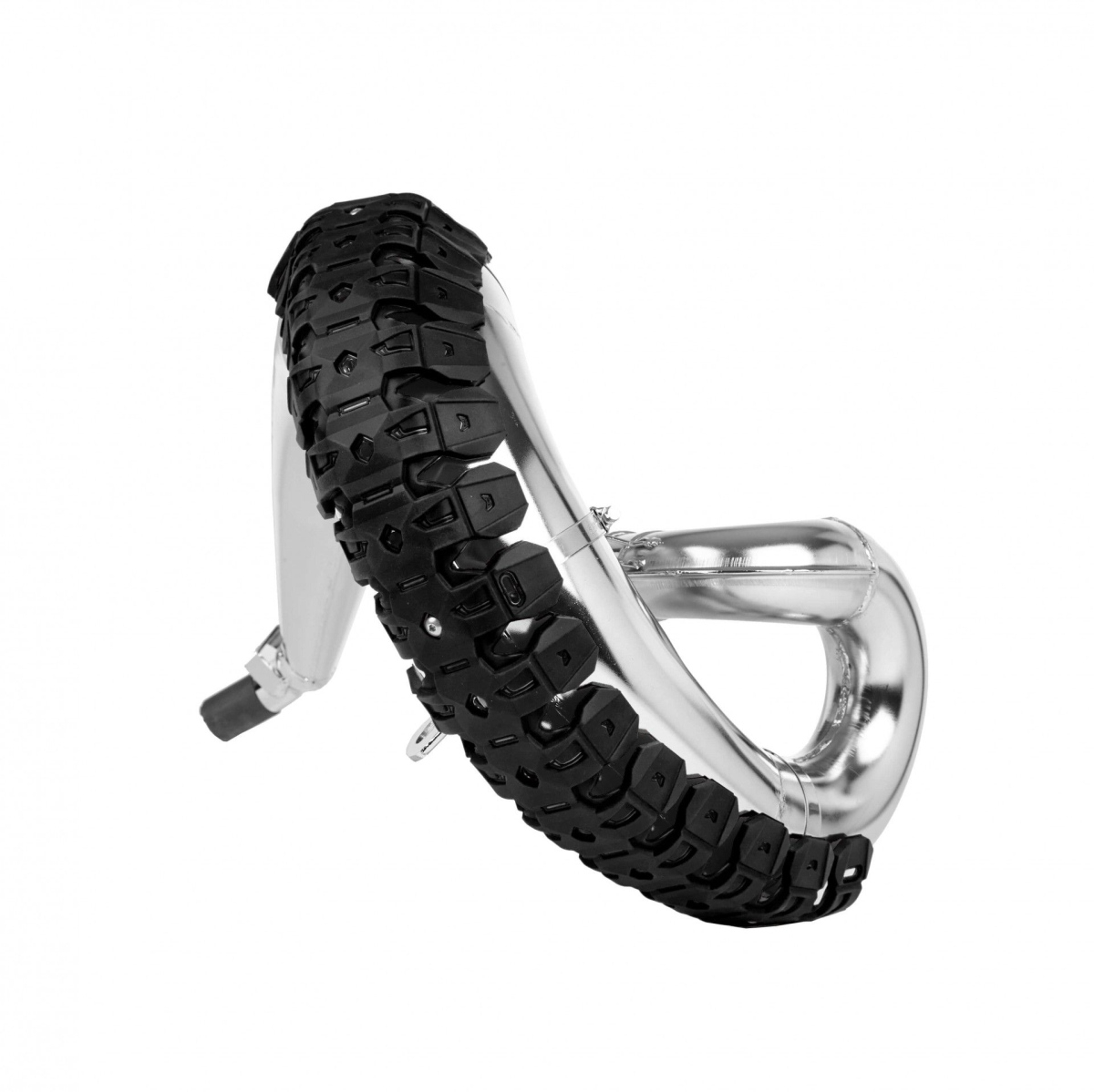 PROTECTIE REZONATOR 2T UNIVERSALA PLASTIC CU ALUMINIU ( Protecție pentru țeavă de eșapament ) NEGRU