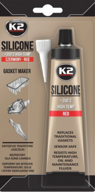 SILICON ETANSARE MOTOR REZISTENT LA TEMPERATURA NEGRU ROSU Rosu