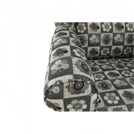 Fotoliu cu taburet, material textil în stilul patchwork N1, ASTRID [11]