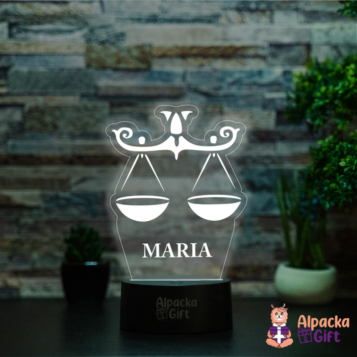 Lampă 3D - Zodia Balantă [2]